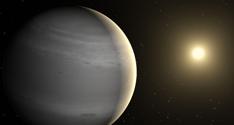 Vizualizace exoplanety 486 b