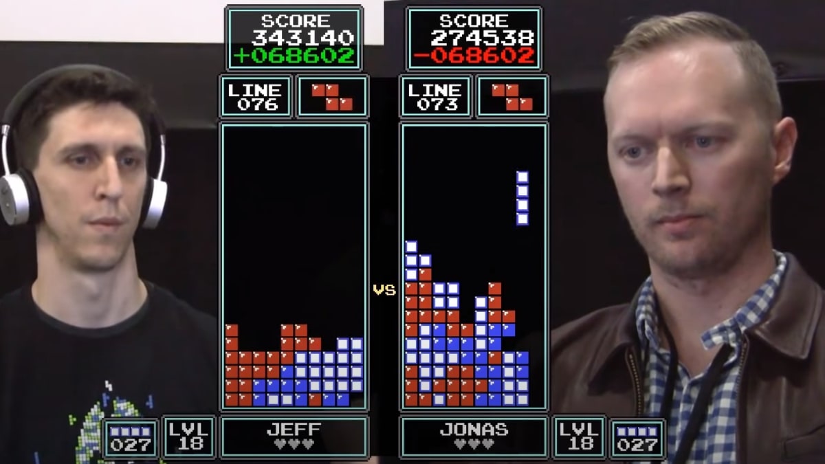 Tetris je stále velmi populární videohrou.