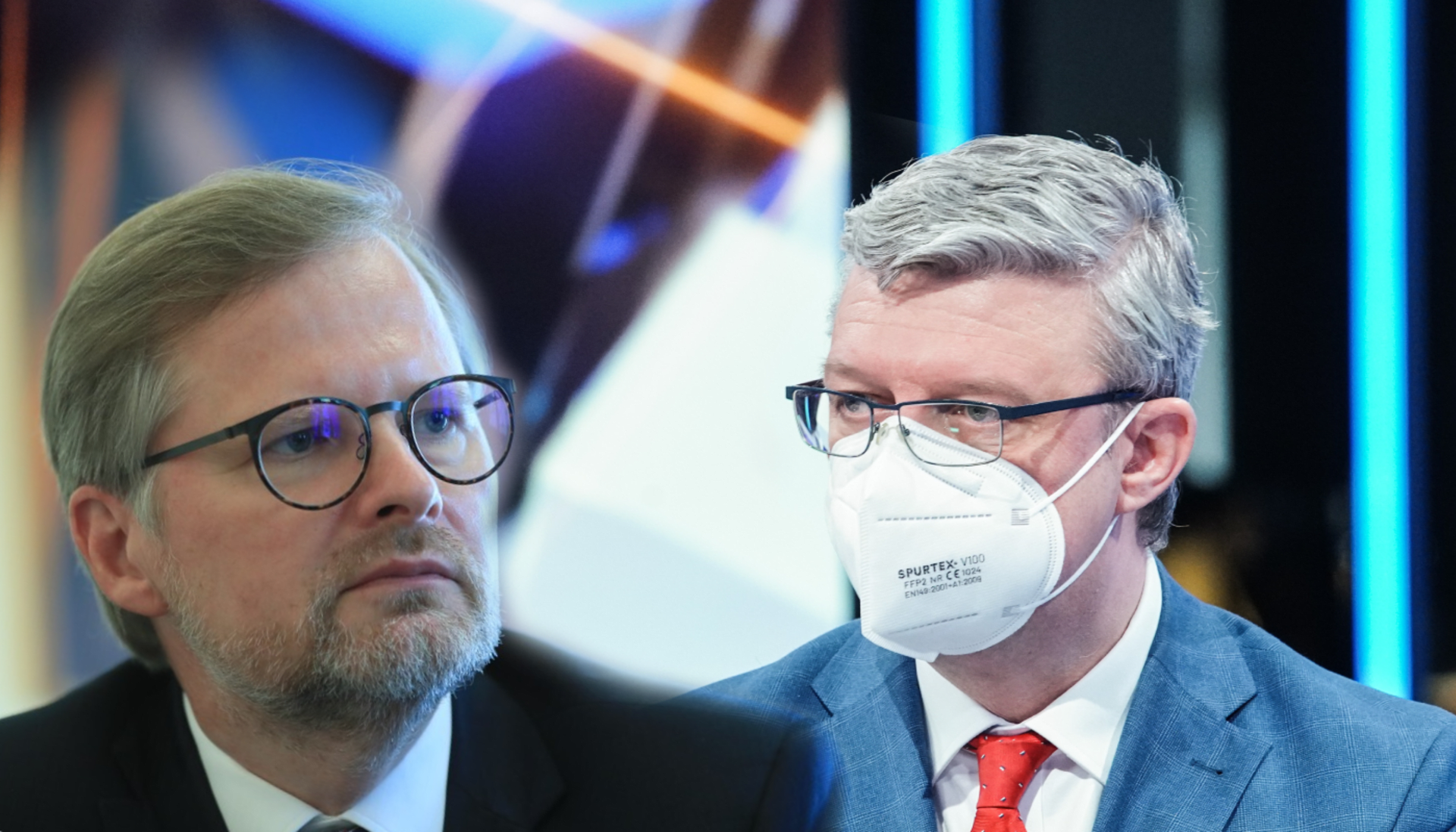 Petr Fiala (ODS) a Karel Havlíček (za ANO) v Partii Terezie Tománkové.