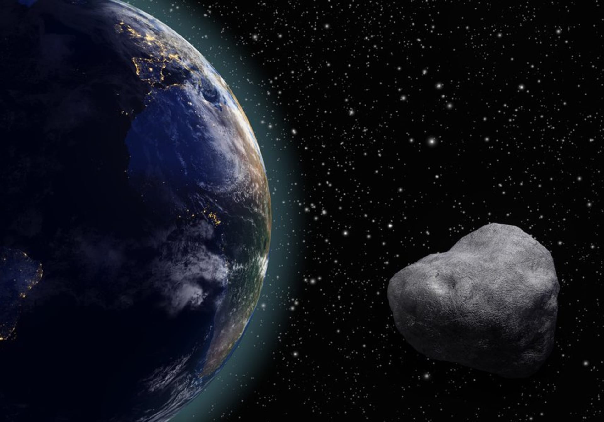 Asteroid o průměru téměř čtyřicet kilometrů v pondělí večer proletí kolem Země ve vzdálenosti bližší, než se od nás nachází Měsíc. (Ilustrační foto)