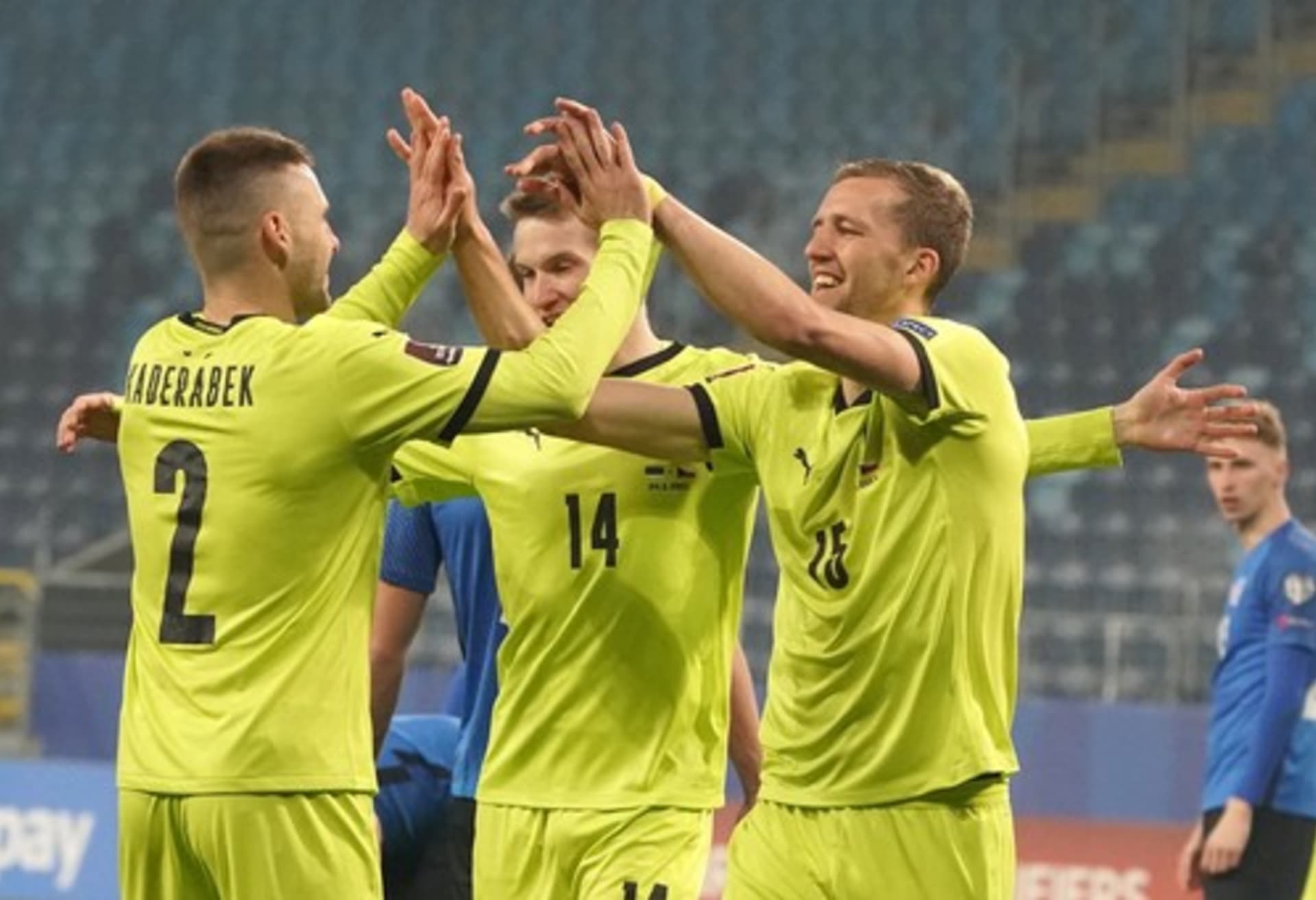 Čeští fotbalisté porazili Estonsko 6:2, Tomáš Souček přispěl třemi góly