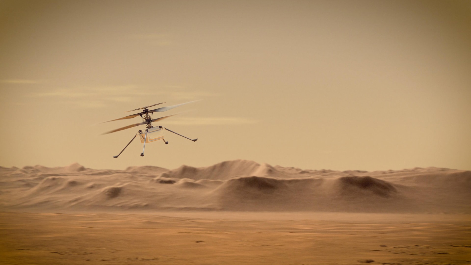 Helikoptéra Ingenuity úspěšně přečkala první samostatnou noc na Marsu po oddělení od roveru Perseverance.