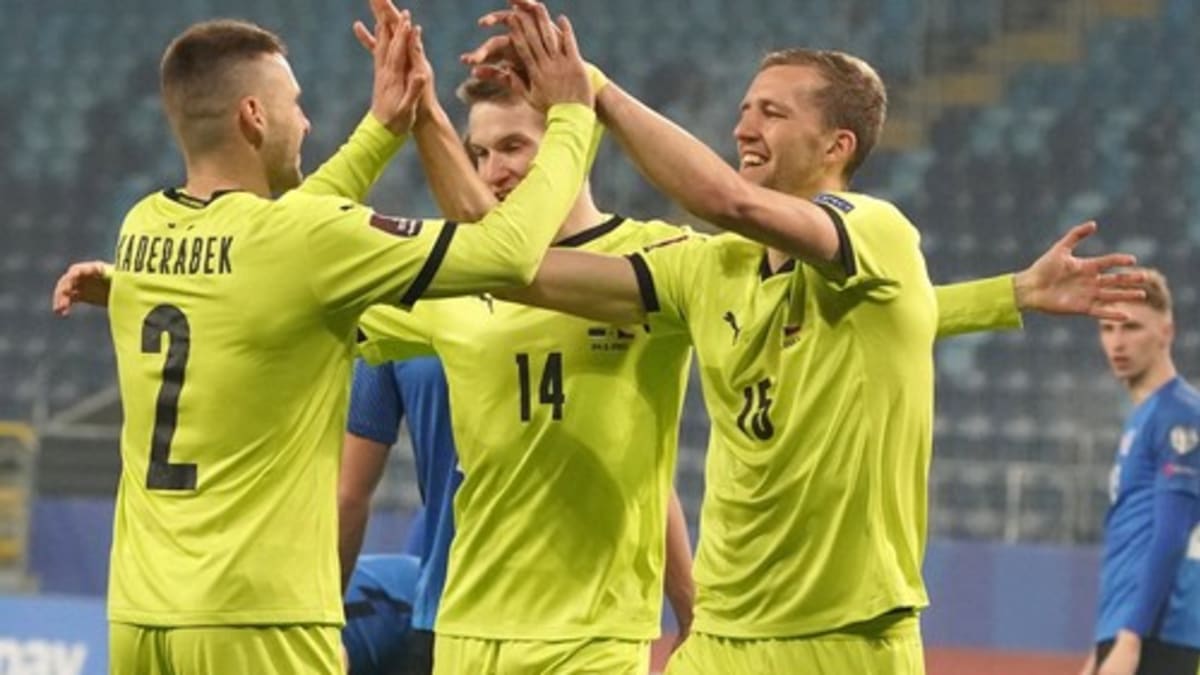 Čeští fotbalisté porazili Estonsko 6:2, Tomáš Souček přispěl třemi góly