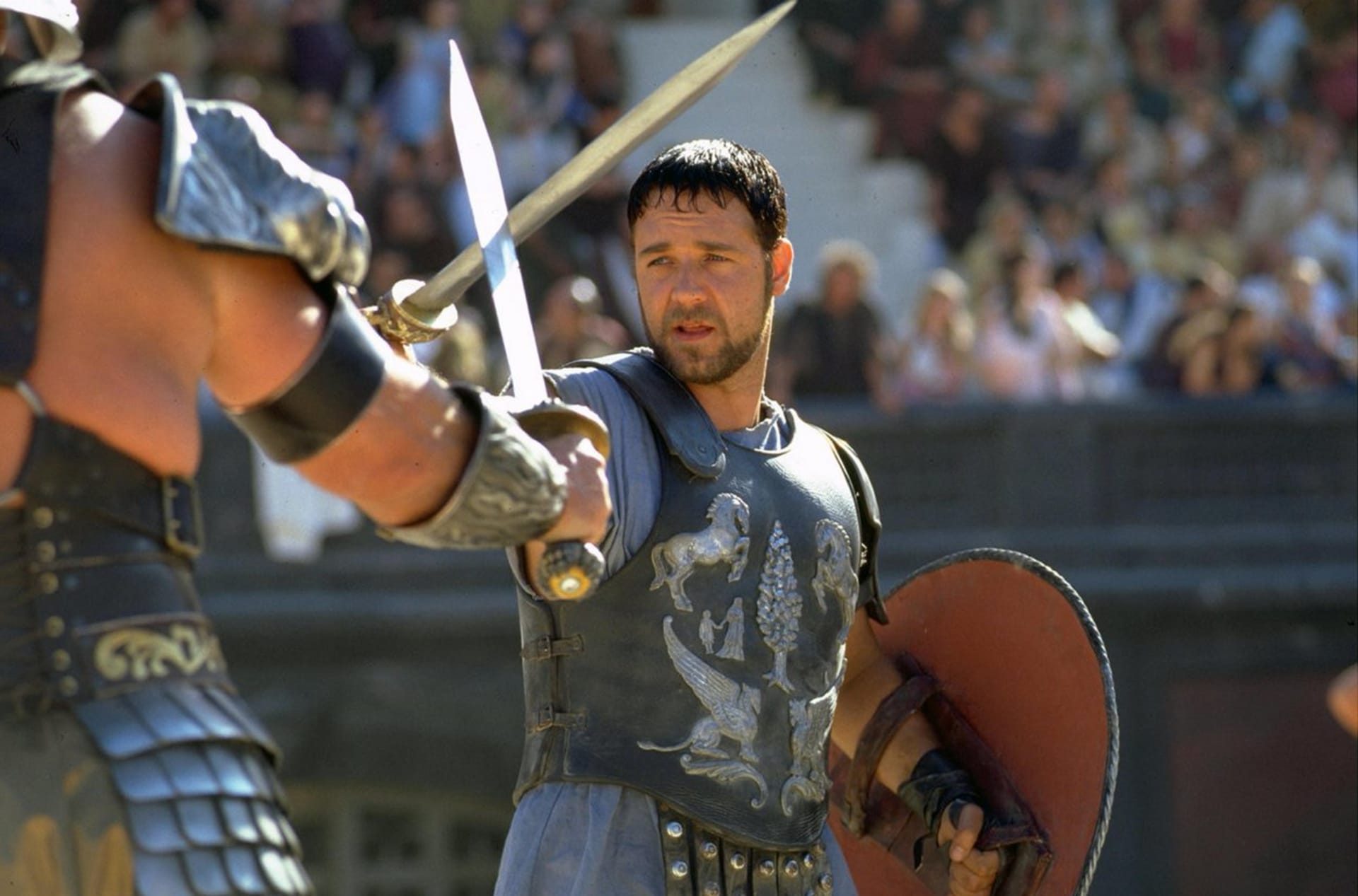Russell Crowe ve filmu Gladiátor
