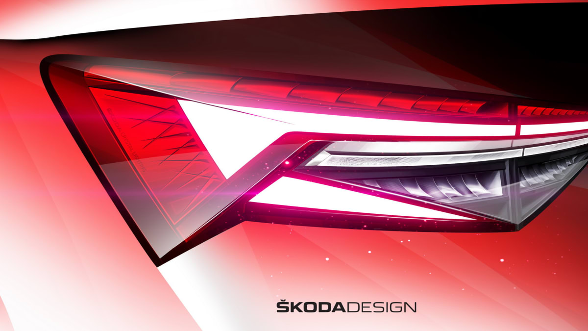 Škoda Kodiaq po faceliftu, detail světel