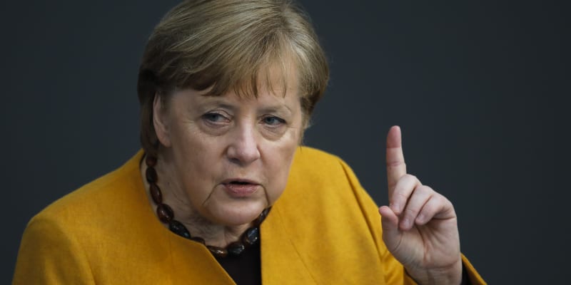 Angela Merkelová gesto