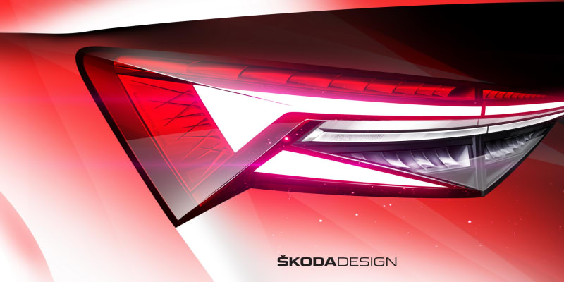 Škoda Kodiaq po faceliftu –⁠ detail světel