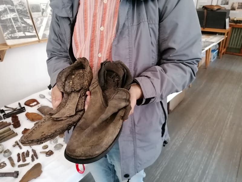 Boty rudoarmějce nalezené nedávno v okolí Osoblahy
