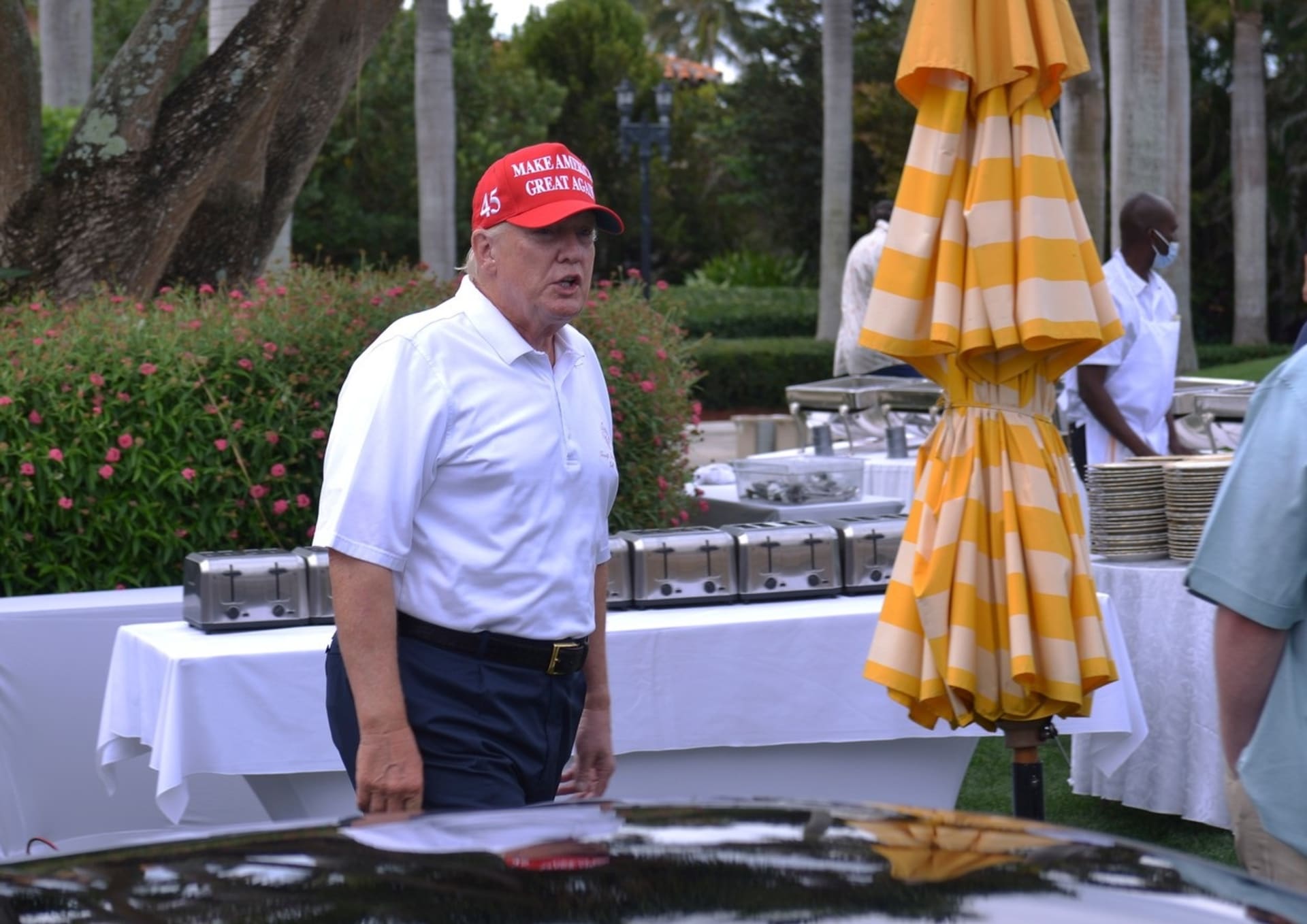 Donald Trump během pobytu v letovisku Mar-A-Lago