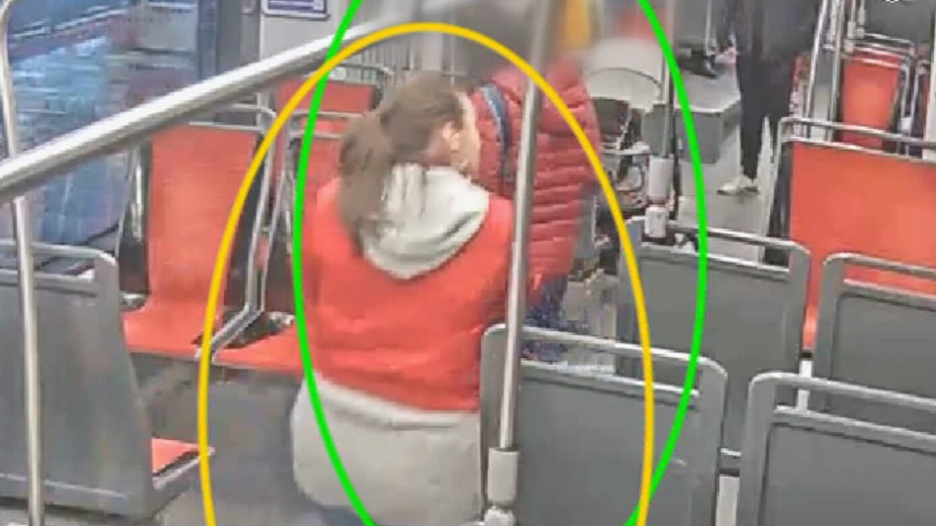 Policisté pátrají také po ženě, se kterou se pachatelka v tramvaji chvíli bavila. 