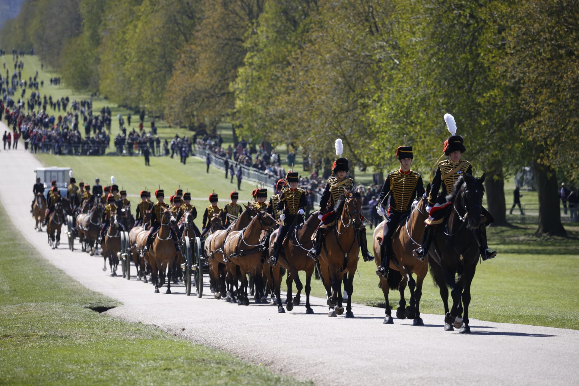 Vojáci míří na pohřeb prince Philipa, jehož smrt zasáhla celou Velkou Británii.