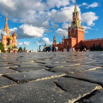 Rudé náměstí v centru Moskvy