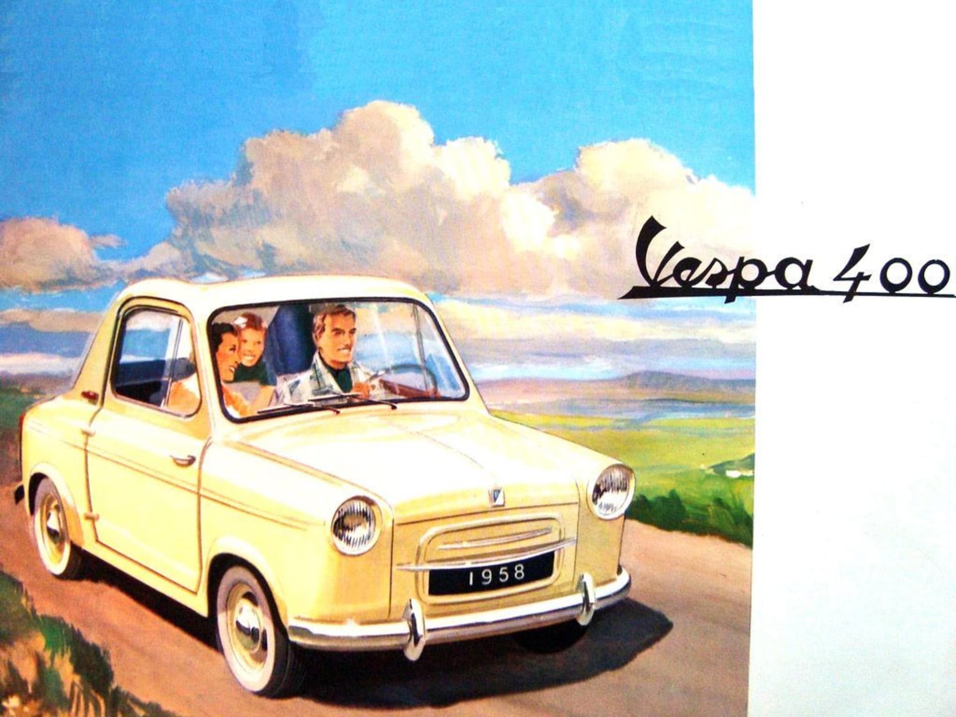 Vespa 400 byl malý automobil. Vyráběl se jen čtyři roky a nebyl příliš úspěšný.