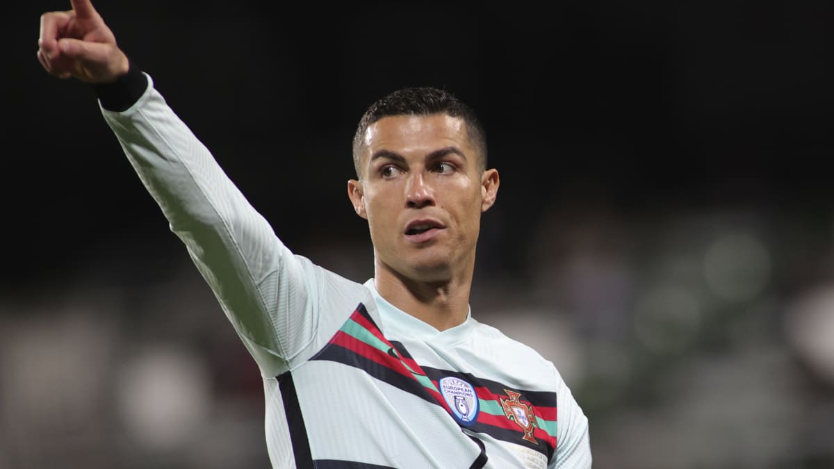 Cristiano Ronaldo během zápasu portugalské reprezentace