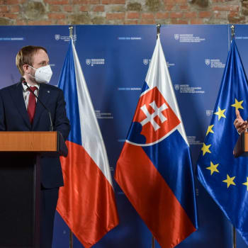 Český ministr zahraničí Jakub Kulhánek a jeho slovenský protějšek Ivan Korčok
