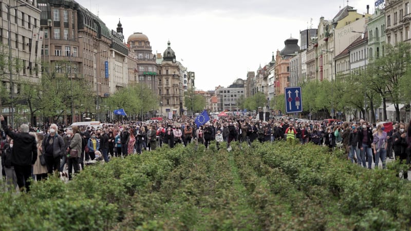 Demonstrace se zúčastnilo 20 tisíc lidí. 