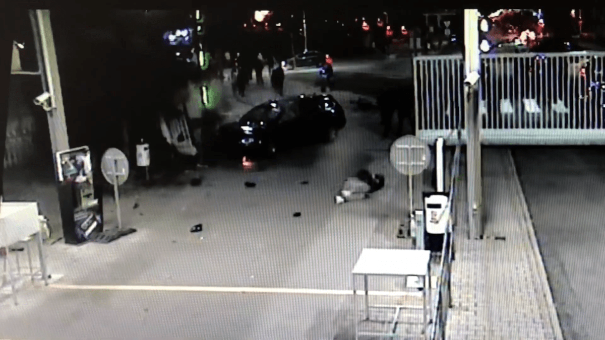 Záběry z nehody u Škoda Auto