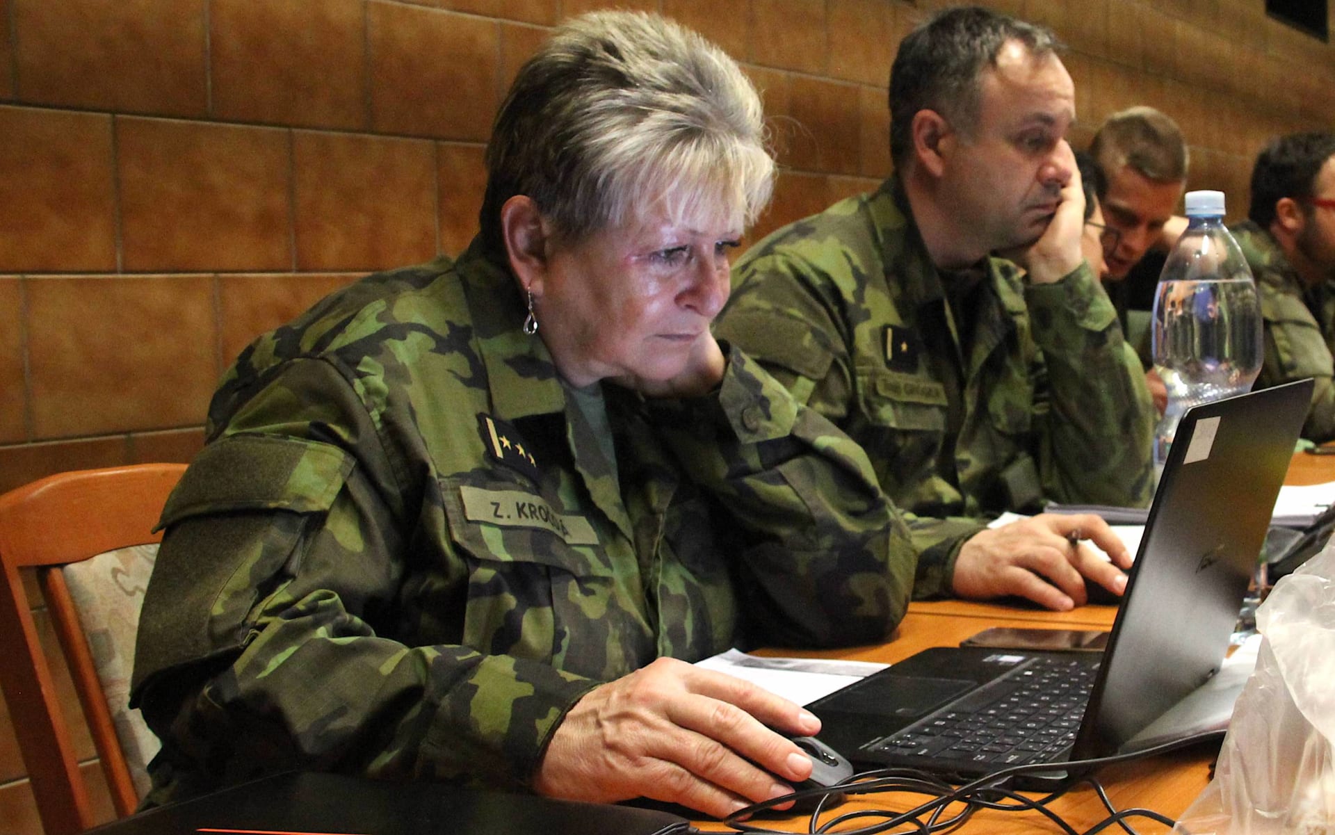 Zuzana Kročová při armádním workshopu