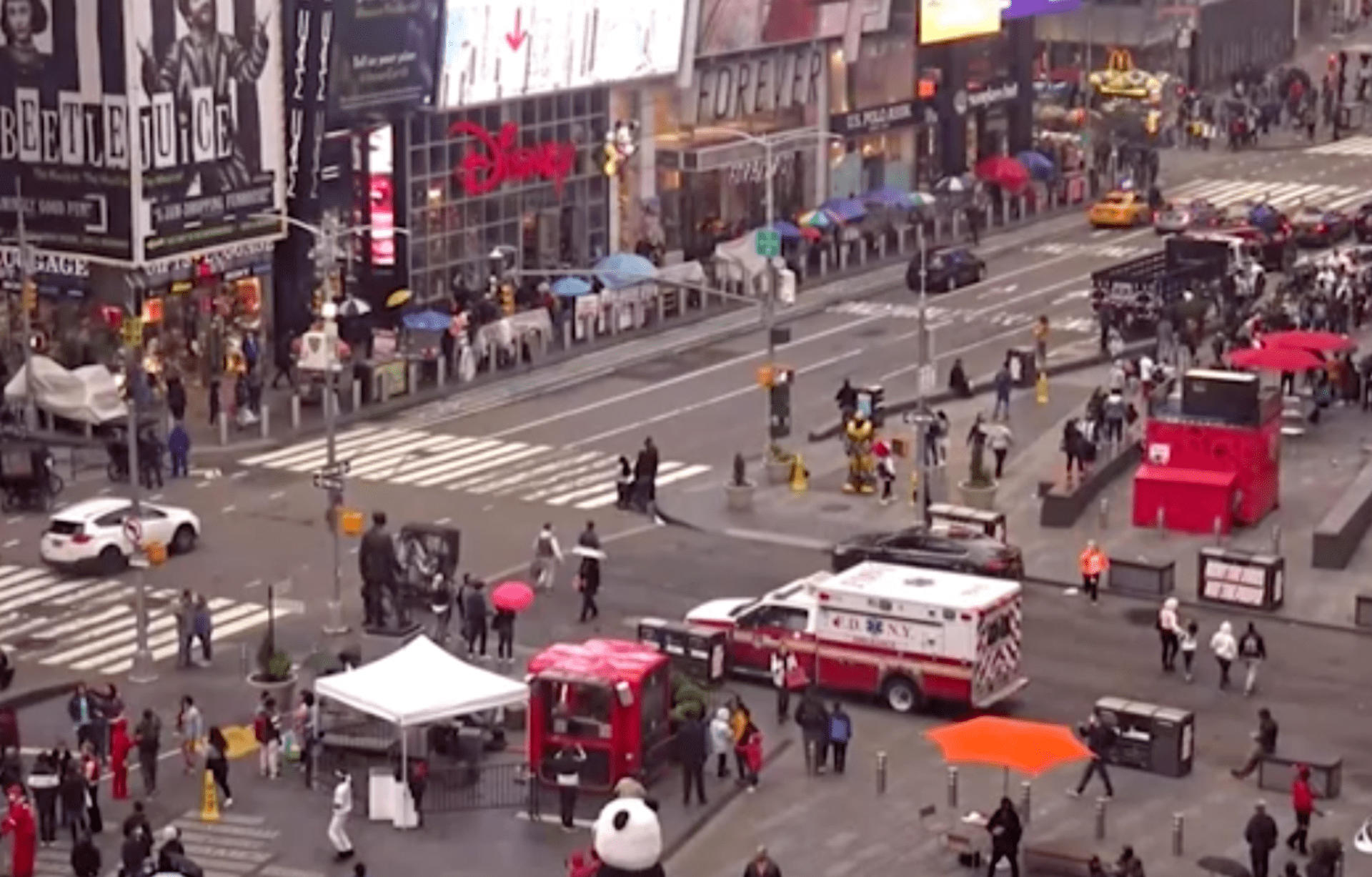 Potyčka na náměstí Times Square v New Yorku se zvrhla