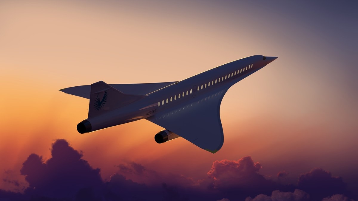 Nadzvukové letadlo Boom Overture má být připravené vzlétnout k obloze v roce 2026.