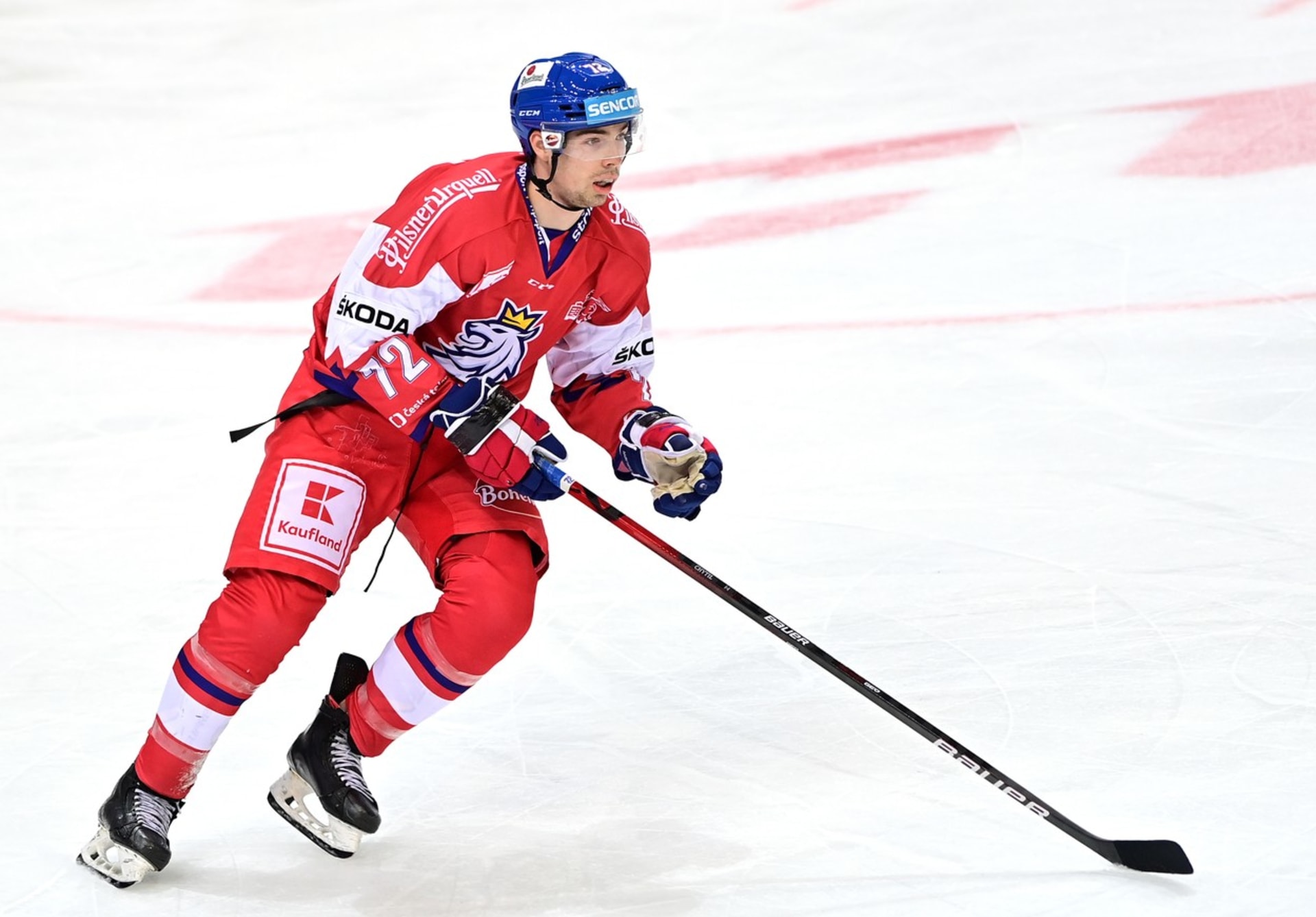 Útočník Filip Chytil hraje v NHL za New York Rangers.