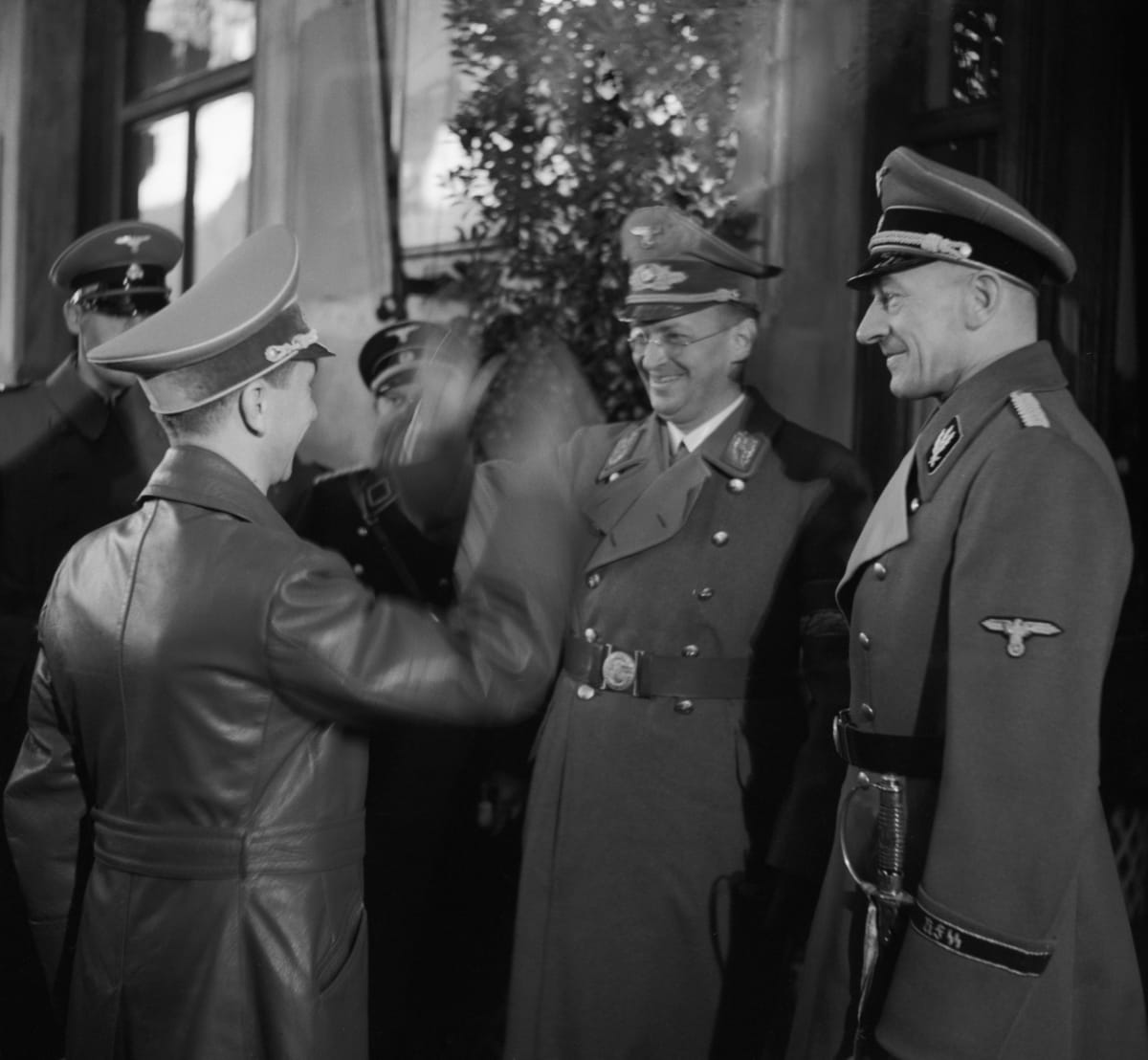 K. H. Frank při setkání s ministrem propagandy Josephem Goebbelsem.