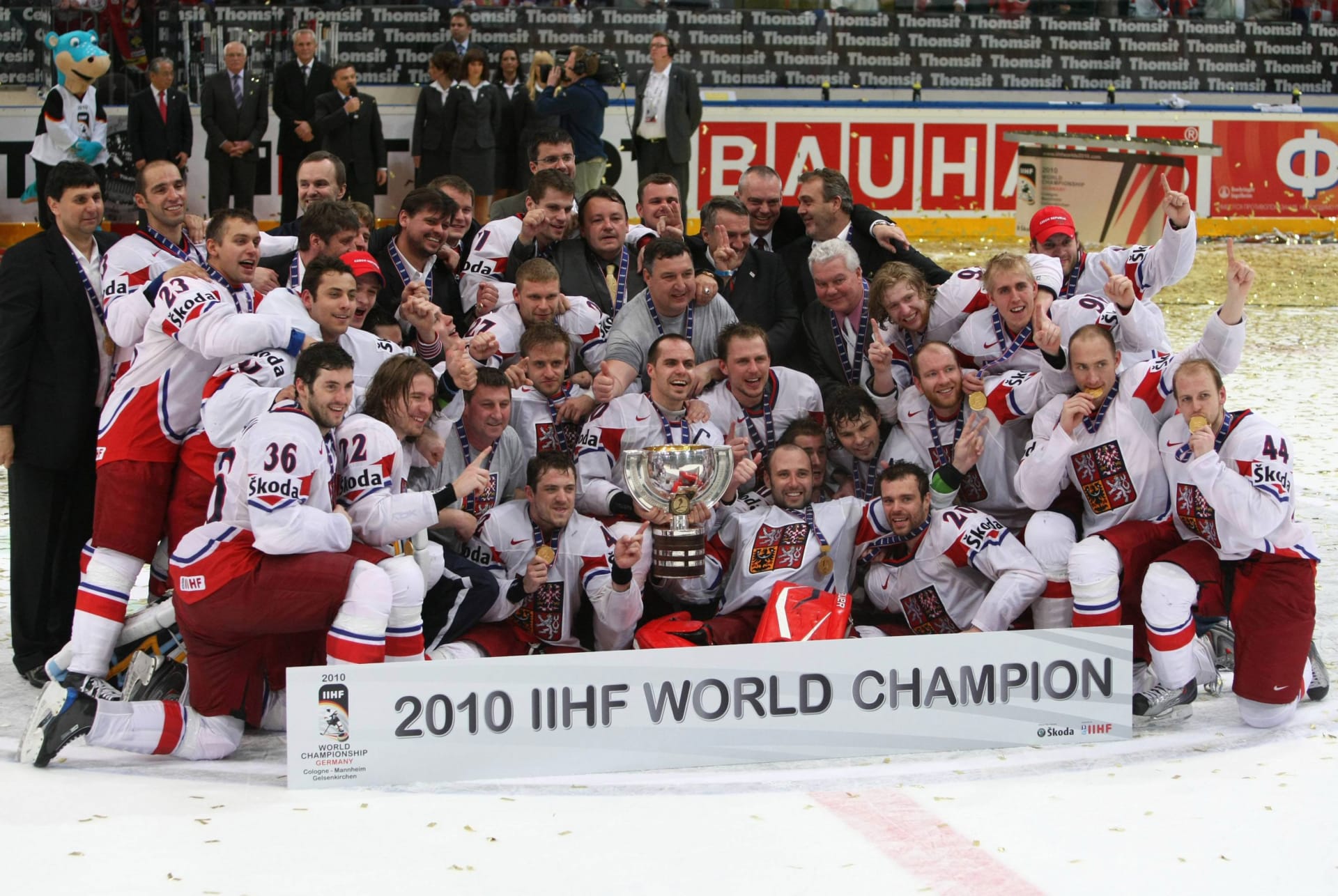 Poslední titul mistrů světa pro český hokej: Kolín nad Rýnem 2010