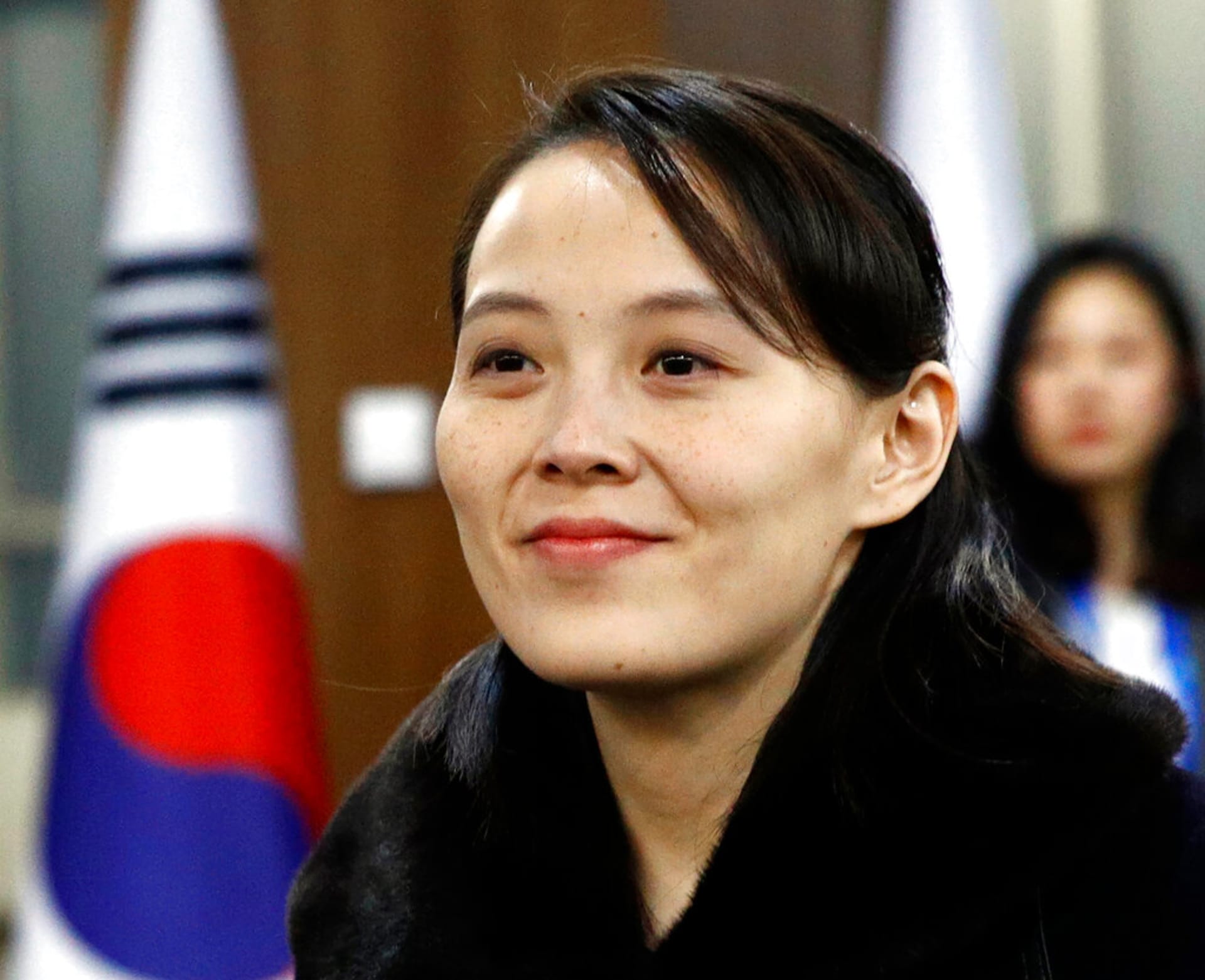 Sestra severokorejského vůdce Kim Jo-čong na fotce z února 2018