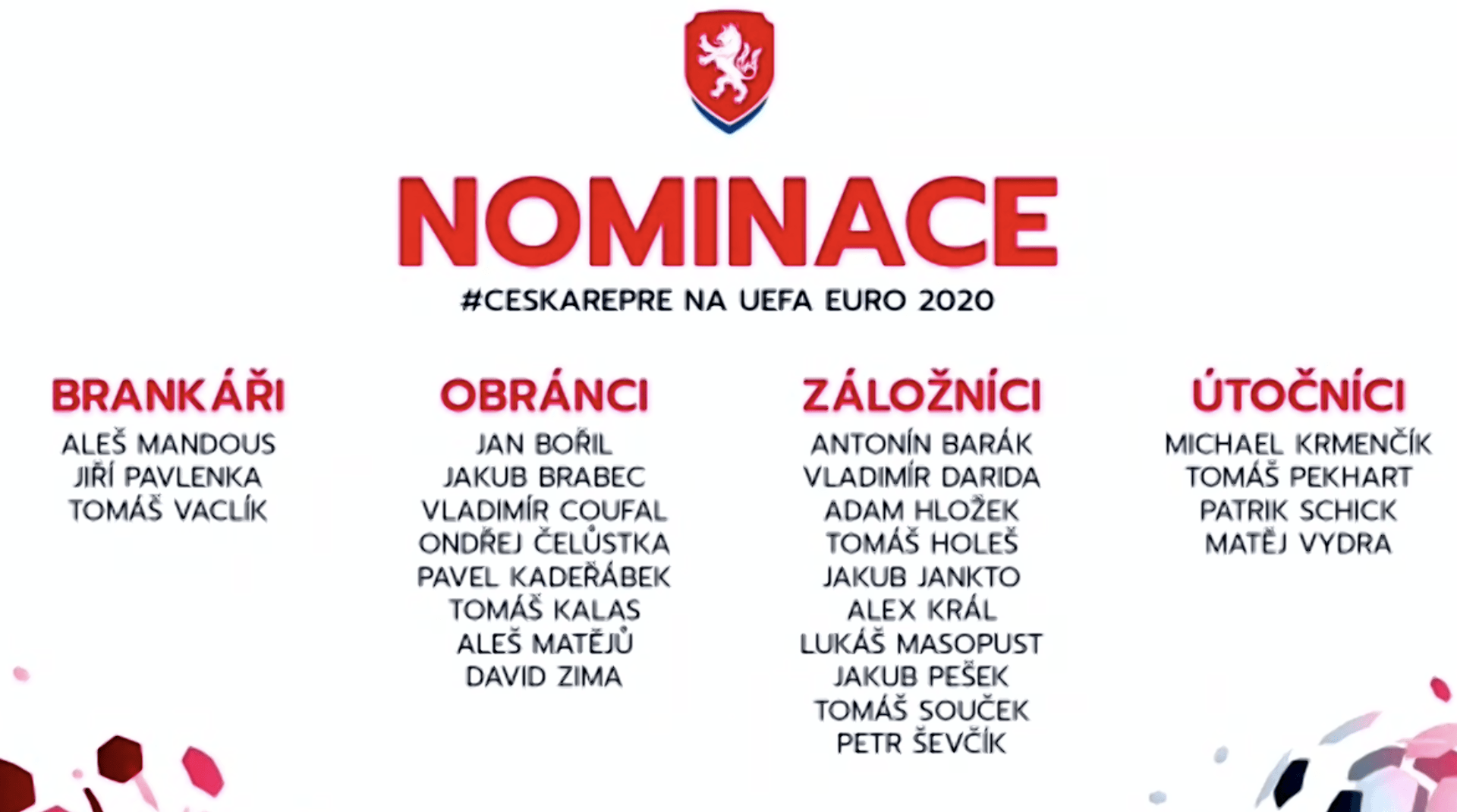 Nominace Euro 2020