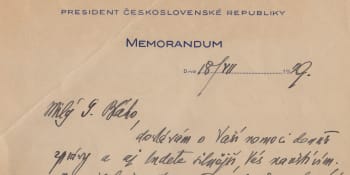Neznámé dopisy T. G. Masaryka a K. Čapka: Historik je objevil u dcery odbojáře
