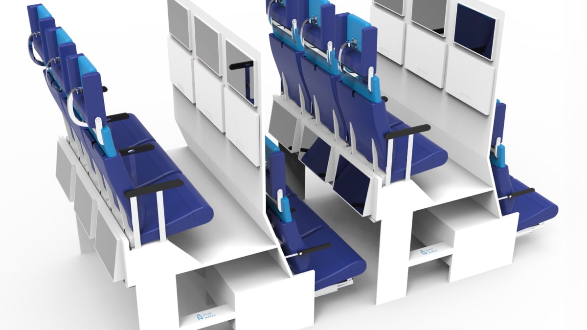 Takto by podle jednoho z návrhů mohlo vypadat cestování letadlem v příštích letech.