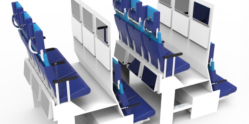 Takto by podle jednoho z návrhů mohlo vypadat cestování letadlem v příštích letech.