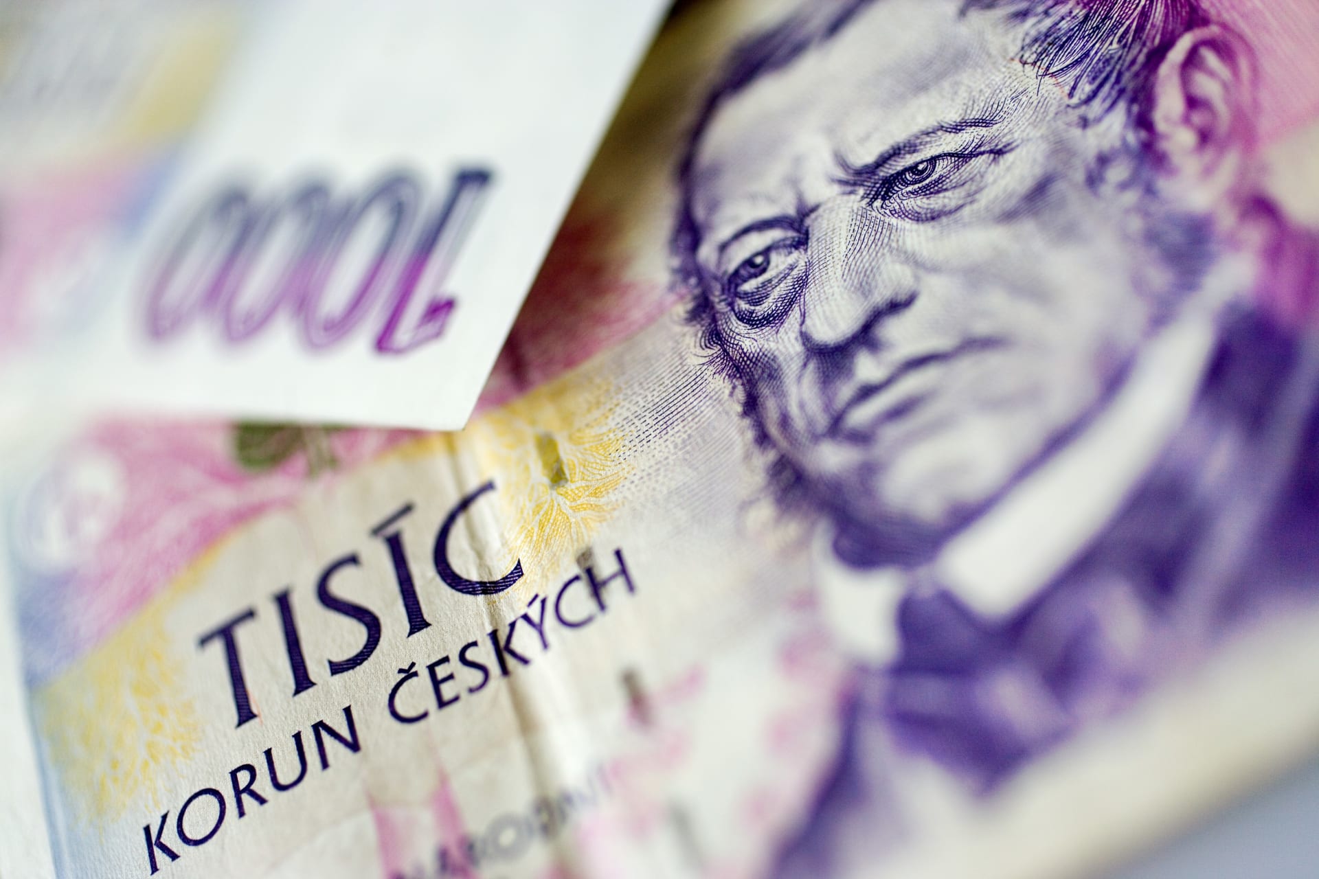 Česká tisícikorunová bankovka, ilustrační snímek