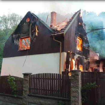 Požár rodinného domu u Zábřehu