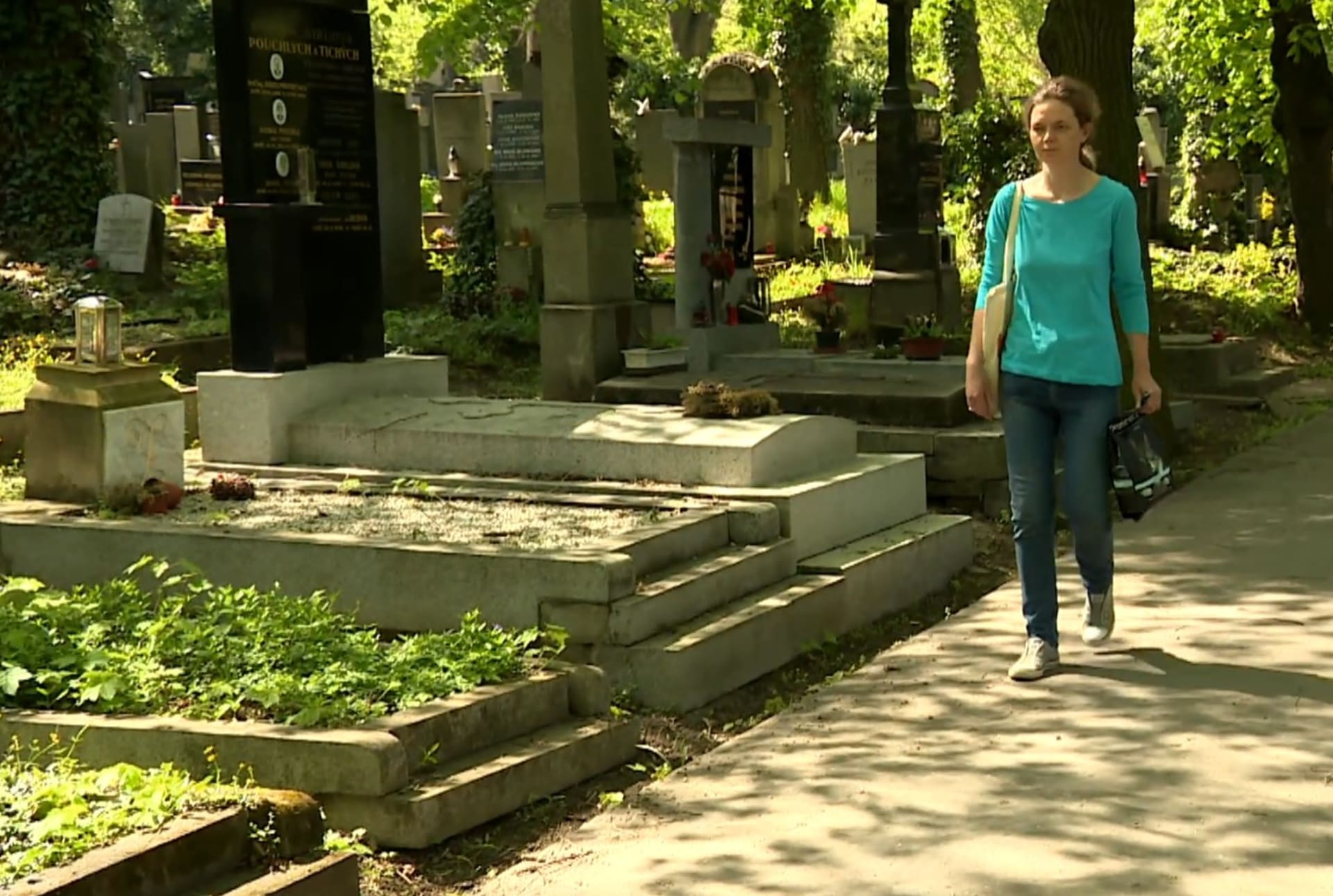 Adéla Trávníčková chodí krmit kočky na Olšanské hřbitovy už léta.