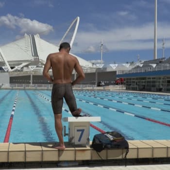 Uprchlík trénuje na olympiádu.