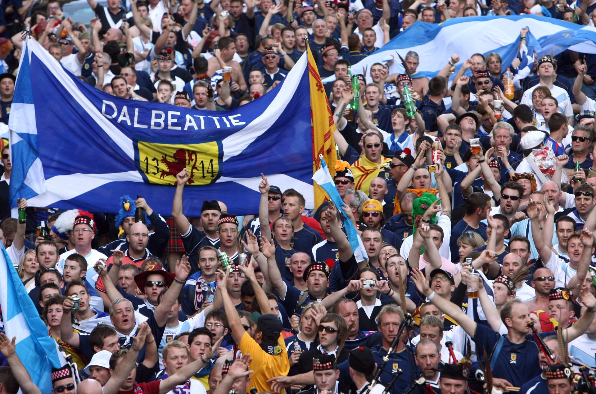 Skotští fanoušci byli před zápasem proti Česku optimističtí.
