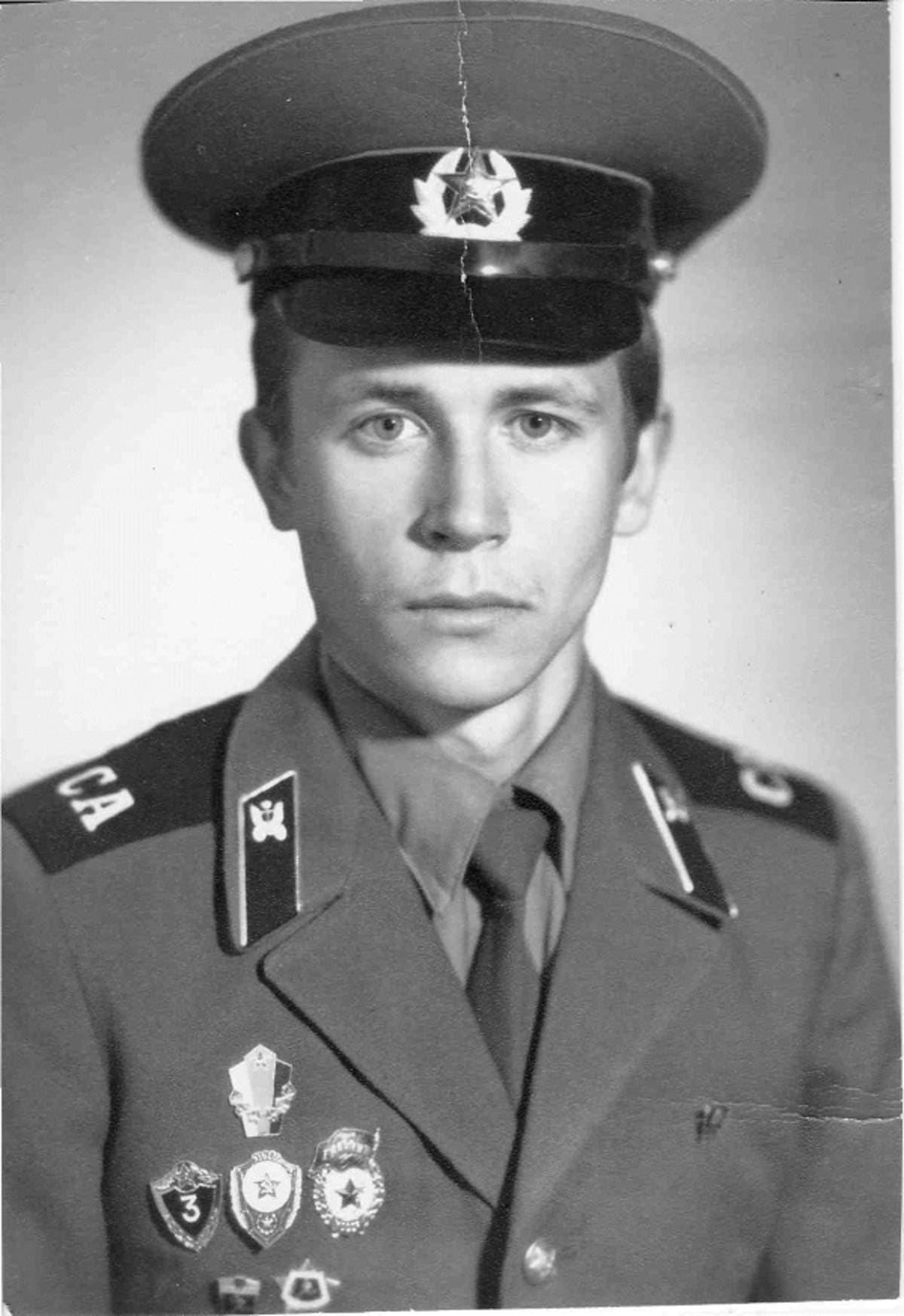 Mladá Boleslav, portrét vojáka 18. gardové motostřelecké divize v roce 1985
