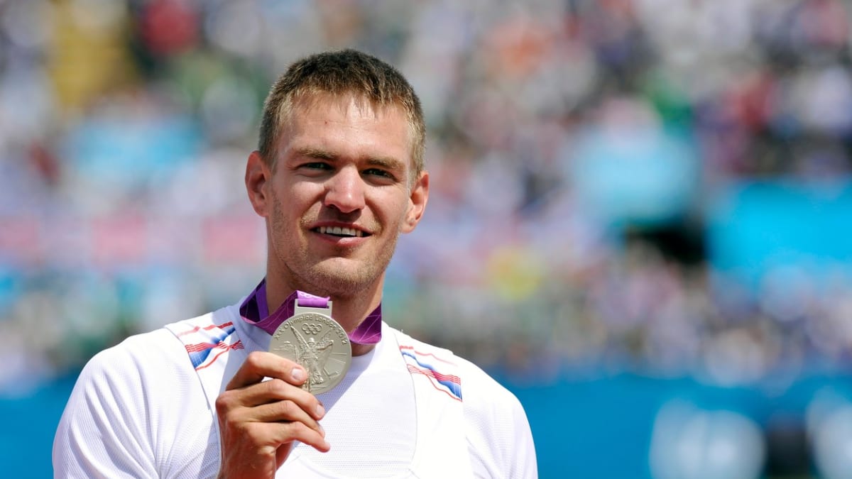 Ondřej Synek se stříbrnou medailí na olympijských hrách v Londýně v roce 2012