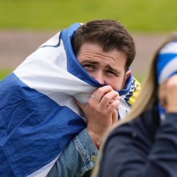 Skotští fanoušci si během zápasu s Českem příliš radosti neužili. 