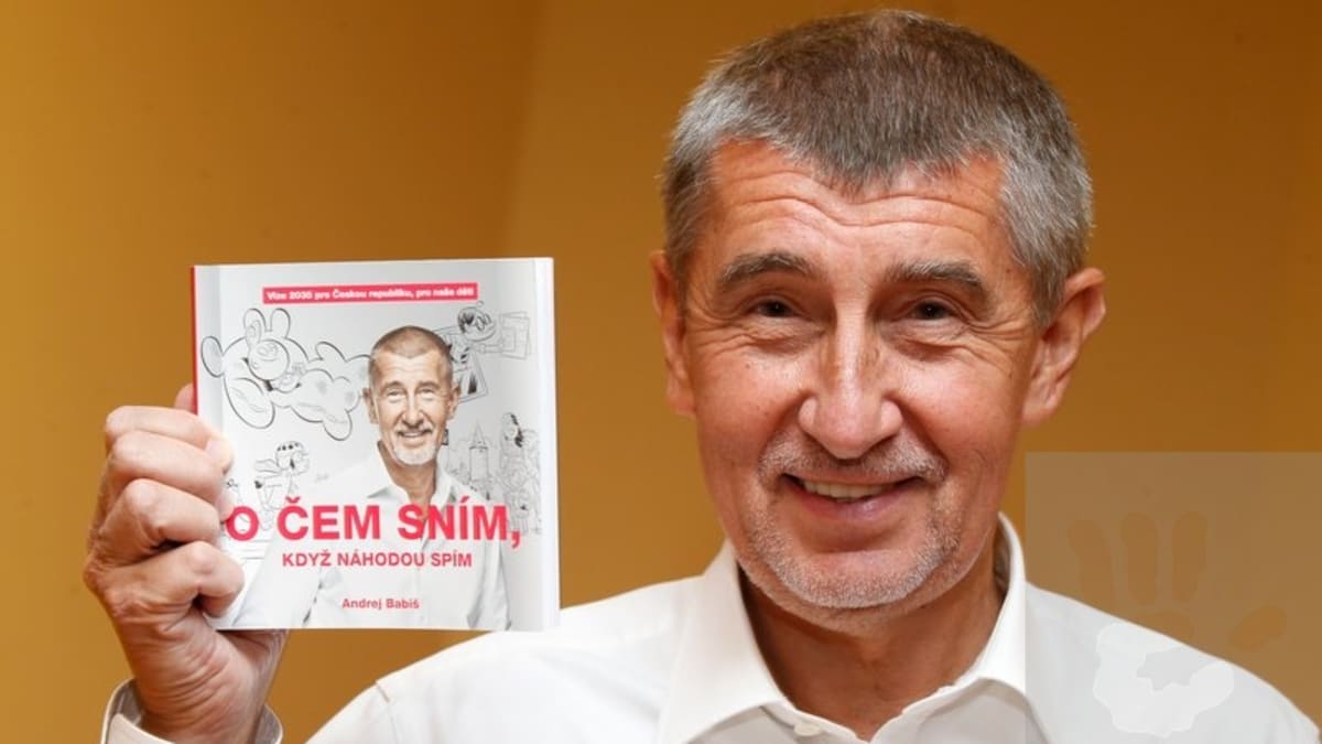 Andrej Babiš představil knihu O čem spím když náhodou sním v roce 2017.