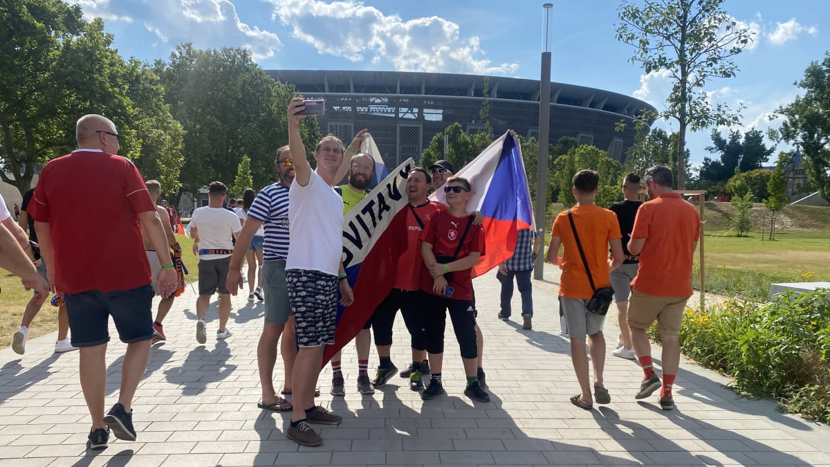 Čeští fanoušci v Budapešti