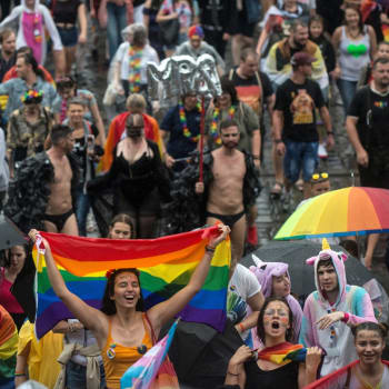 Pochod Prague Pride z roku 2019.