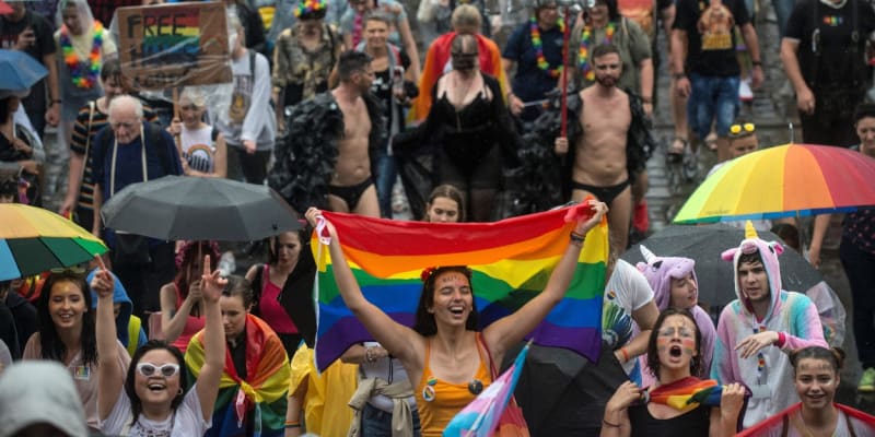 Pochod Prague Pride z roku 2019