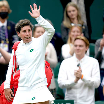 Carla Suárezová Navarrová sice ve Wimbledonu skončila po prvních kole, i tak byla více než šťastná.