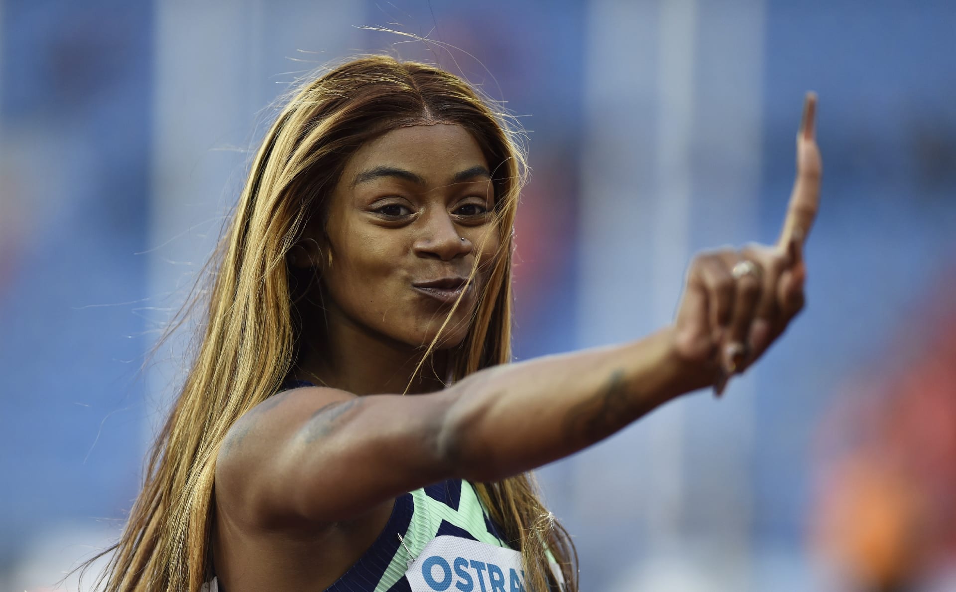 Sha'Carri Richardsonová přijde kvůli marihuaně o olympiádu. Na fotografii je zachycena krátce po vítězství na českém mítinku Zlatá tretra.