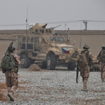 Čeští vojáci na základně v afghánském Bagrámu