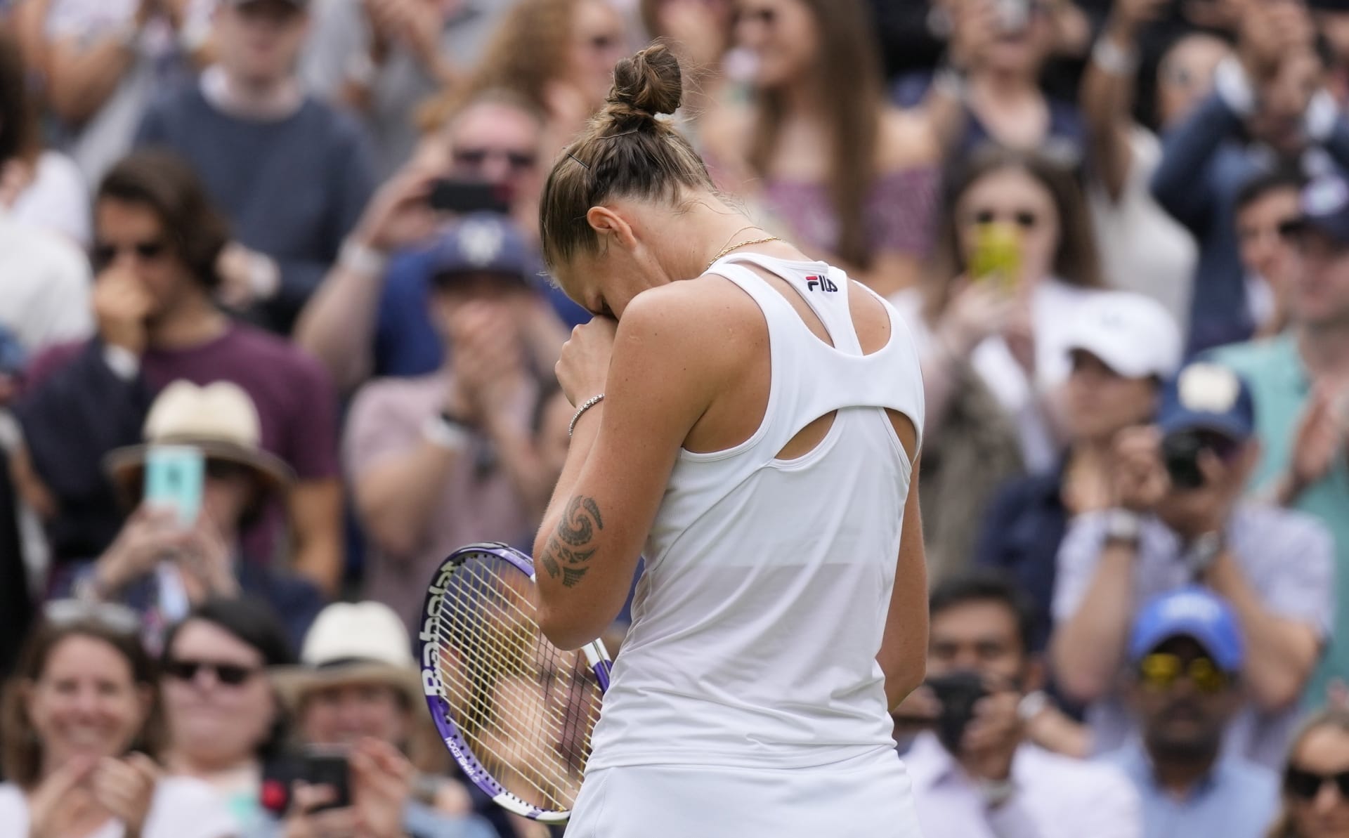 Finále grandslamu hrála Plíšková poprvé a naposledy na US Open v roce 2016.