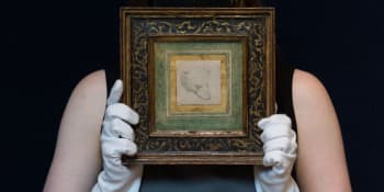 Rekordní cena da Vinciho kresby. Hlava medvěda se prodala za čtvrt miliardy korun