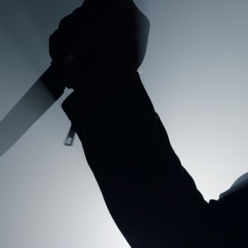 Útočník s nožem (Ilustrační snímek)